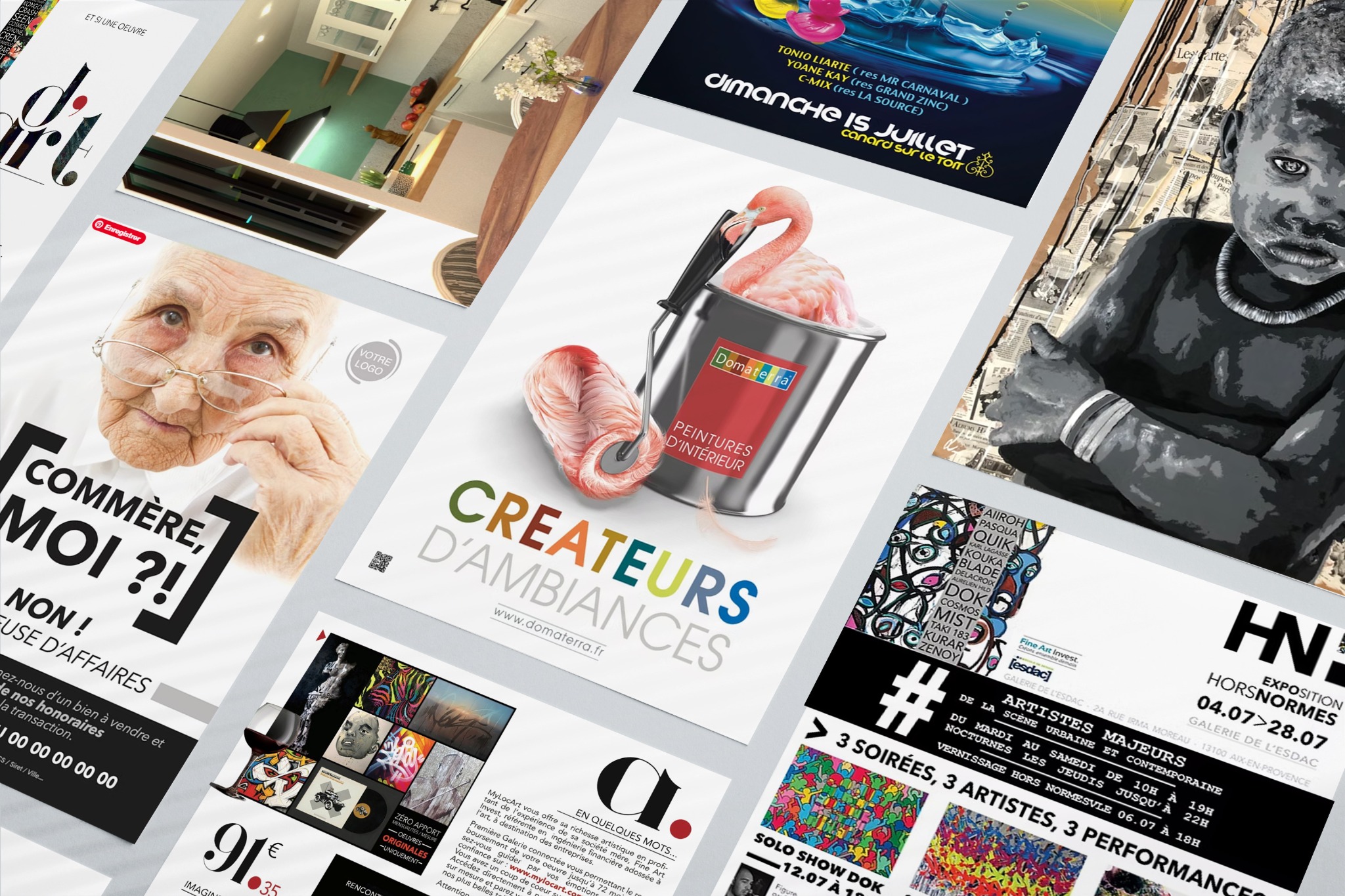 Communication & design — sélection de créations LU